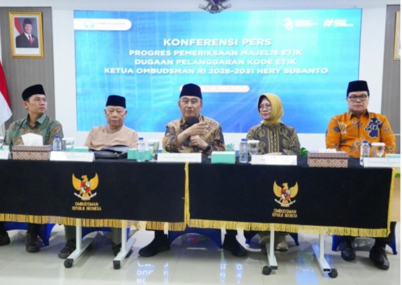 Majelis Etik Ombudsman RI menyatakan telah menyelesaikan proses pemeriksaan terhadap pihak-pihak terkait dalam dugaan pelanggaran kode etik yang melibatkan Ketua Ombudsman RI periode 2026-2031, Hery Susanto