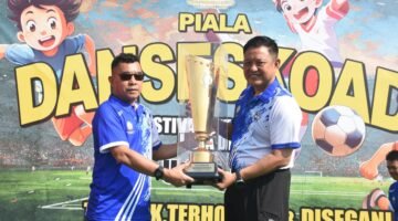Sekolah Staf dan Komando Angkatan Darat menggelar Turnamen Sepak Bola Piala Danseskoad dalam rangka Hari Ulang Tahun ke-75 Seskoad di Lapangan Melati Mekar Seskoad.