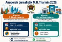 Foto: PWI Jaya Buka Pendaftaran Kategori Khusus MHT Awards 2026