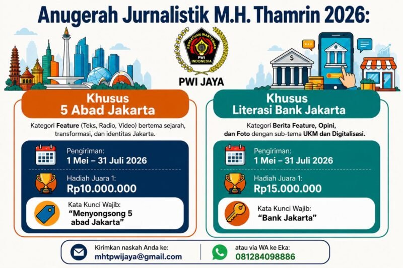 Foto: PWI Jaya Buka Pendaftaran Kategori Khusus MHT Awards 2026