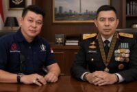Foto: Irjen Pol Dr. Andry Wibowo, S.I.K., M.H., M.Si. (kanan) bersama CEO Ghosun Iron Camp sekaligus perwakilan LBH Sun Law Partner, Susanto, S.H. atau Ghosun (kiri)