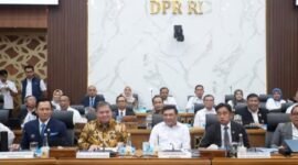 Menteri Koordinator Bidang Perekonomian Airlangga Hartarto mengapresiasi persetujuan pagu anggaran Kementerian Koordinator Bidang Perekonomian sebesar Rp664 miliar untuk Tahun Anggaran 2027 yang disepakati dalam rapat kerja bersama Badan Anggaran (Banggar) DPR RI, Kamis (25/6).