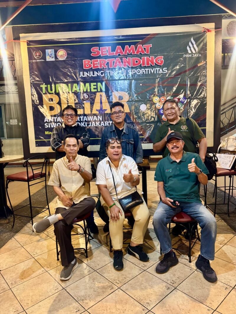 Wartawan Info Investigasi, Rundy Hadiyanto, menjadi juara Turnamen Biliar Antarwartawan SIWO PWI DKI Jakarta 2026 setelah mengalahkan wartawan Metropolitan.id, Agus Suyono, dengan skor 4-2 pada partai final yang berlangsung di Berlian Billiard, Jakarta Selatan, Minggu (28/6).