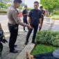 Foto: Respons Cepat Patroli Ditpamobvit PMJ Tolong Korban Kecelakaan di Gatot Subroto. (Dok-Istimewa)