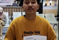 Foto: Salah satu warga, Muhamad Nurdiansyah, mengaku puas setelah mengurus laporan kehilangan Surat Tanda Nomor Kendaraan (STNK) di SPKT Polda Metro Jaya pada Rabu (10/6/2026). (Dok-Istimewa)