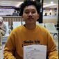Foto: Salah satu warga, Muhamad Nurdiansyah, mengaku puas setelah mengurus laporan kehilangan Surat Tanda Nomor Kendaraan (STNK) di SPKT Polda Metro Jaya pada Rabu (10/6/2026). (Dok-Istimewa)