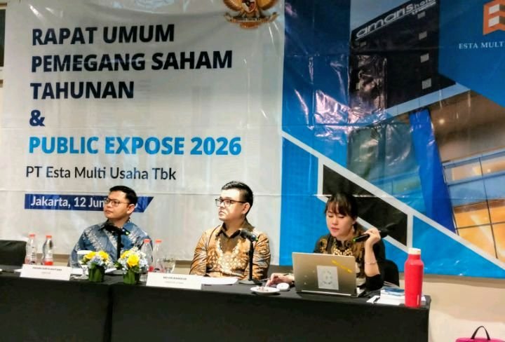 Foto: PT Esta Multi Usaha Tbk Gelar Public Expose 2026, Target Bukukan Pendapatan 58 Milyar. (Dok-okj/Edo)