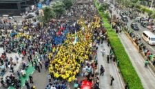 Foto: Aksi unjuk rasa yang digelar oleh Badan Eksekutif Mahasiswa Universitas Indonesia (BEM UI) bersama sejumlah elemen kampus di kawasan Bundaran Hotel Indonesia (HI), Jumat (12/6/2026). (Dok-Istimewa)