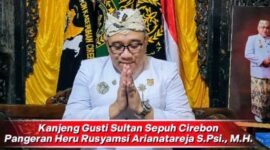 Foto: Kanjeng Sinuhun Sultan Sepuh Cirebon KGSS Pangeran Heru Rusyamsi Arya Natareja, SPSI., M.H. (Dok-tangkapan layar video/istimewa)