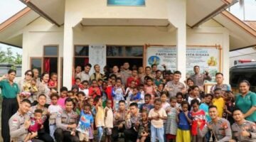 Foto: Semangat kembali ditunjukkan Satgas Operasi Damai Cartenz-2026 dengan menggelar kegiatan bakti sosial di Panti Asuhan Santa Susana, SP2, Distrik Mimika Baru, Kabupaten Mimika, Senin (29/6/2026). (Dok-Istimewa)