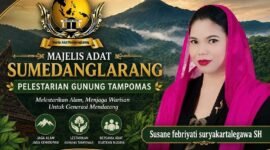 Foto: Ketua Majelis Adat Sumedanglarang, Susane Febriyati Suryakartalegawa, S.H., menegaskan komitmen organisasinya dalam menjaga kelestarian Gunung Tampomas serta memperjuangkan keterbukaan informasi publik terkait dokumen perizinan geothermal.
