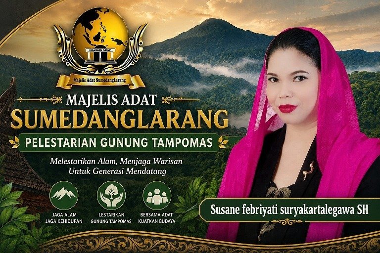 Foto: Ketua Majelis Adat Sumedanglarang, Susane Febriyati Suryakartalegawa, S.H., menegaskan komitmen organisasinya dalam menjaga kelestarian Gunung Tampomas serta memperjuangkan keterbukaan informasi publik terkait dokumen perizinan geothermal.