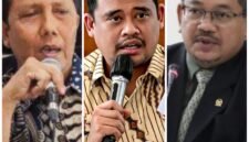 Foto: Pengamat kebijakan publik, Dr Farid Wajdi, Elfenda Ananda, dan Gubernur Sumut, Bobby Nasution. Istimewa