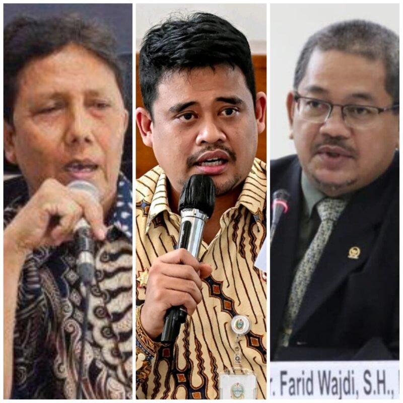 Foto: Pengamat kebijakan publik, Dr Farid Wajdi, Elfenda Ananda, dan Gubernur Sumut, Bobby Nasution. Istimewa