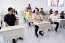 Menteri Koordinator Bidang Infrastruktur dan Pembangunan Kewilayahan, Agus Harimurti Yudhoyono (AHY), meninjau progres pembangunan Sekolah Rakyat Terintegrasi II di Kota Medan, Sabtu (4/7).