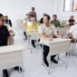 Menteri Koordinator Bidang Infrastruktur dan Pembangunan Kewilayahan, Agus Harimurti Yudhoyono (AHY), meninjau progres pembangunan Sekolah Rakyat Terintegrasi II di Kota Medan, Sabtu (4/7).