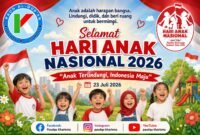 Foto: PAUDQu Kharisma, Ciawi, Kabupaten Bogor, memperingati Hari Anak Nasional (HAN) 2026 dengan mengusung tema 