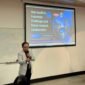 Foto: Dekan Fakultas Kesehatan Masyarakat (FKM) Universitas Hasanuddin, Prof. Sukri Palutturi, mempresentasikan materi berjudul 