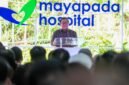 Foto: Gubernur DKI Jakarta Pramono Anung Wibowo menyampaikan sambutan saat meresmikan Mayapada Hospital Jakarta Timur di kawasan Jakarta Garden City, Cakung, Kamis (9/7/2026).