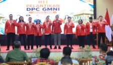 Foto: Ketua DPC GMNI Jakarta Timur Jansen Henry Kurniawan bersama jajaran pengurus DPC GMNI Jakarta Timur periode 2025–2027 berpose usai resmi dilantik.