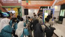 Foto:Sejumlah mahasiswa dan pengunjung memadati stan Badan Pengelola Dana Perkebunan (BPDP) pada ajang Indonesia City Expo (ICE) 2026 di Kota Medan.