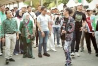 Foto: Duo The Virgin tampil menghibur pengunjung dengan aksi panggung yang energik di ajang Lokarya Fest 2026, Jakarta.