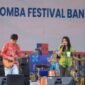 Foto: Grup band pelajar tampil penuh energi di panggung utama Lomba Band Pelajar Festival Cisadane 2026, Kota Tangerang.