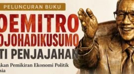 Foto: Peluncuran buku Soemitro Djojohadikusumo Anti Penjajahan: Pergolakan Pemikiran Ekonomi Politik Indonesia menjadi bagian dari rangkaian pembukaan Kelas Ekopol Pancasila.