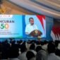 Foto: Menteri ESDM Bahlil Lahadalia dalam peluncuran Program Mandatori Biodiesel B50 di Rest Area KM 57 Tol Jakarta-Cikampek, Karawang, Jawa Barat, Kamis (9/7/2026). (Dok-Istimewa)