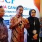 Foto: Menteri Kesehatan Budi Gunadi Sadikin saat menghadiri Indonesia-China Cancer Forum (ICCF) 2026 yang berlangsung di Jakarta, Minggu (12/7/2026). (Dok-okj/fn)