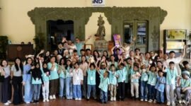 Foto: Puluhan anak pejuang kanker dari keluarga prasejahtera memperoleh kesempatan menikmati hari yang penuh keceriaan melalui program Piknik Edukatif yang diselenggarakan Yayasan Pita Kuning Anak Indonesia di Museum Prangko, Taman Mini Indonesia Indah (TMII), Jakarta, Sabtu (18/7/2026). (Dok-Yayasan Pita Kuning Anak Indonesia)