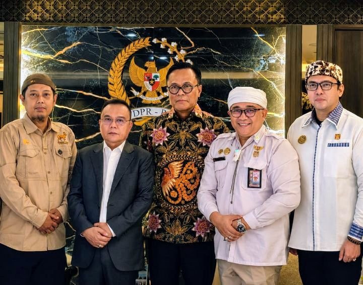 Foto: Pertemuan antara Dewan Adat Nasional Republik Indonesia (DAN-RI) dengan pimpinan Dewan Perwakilan Rakyat (DPR) RI, berlangsung di Kompleks Parlemen, Senayan, Jakarta, pada Senin (20/7/2026). (Dok-Istimewa)
