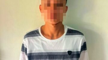 Foto: Salah satu pelaku yang diamankan Polisi. (Dok-Istimewa)