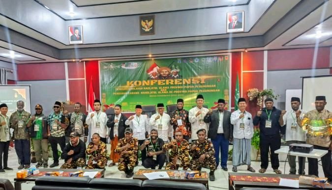 Foto: Pengurus Cabang Nahdlatul Ulama (PCNU) kabupaten/kota se-Provinsi Papua Pegunungan sukses menyelenggarakan Konferensi Cabang (Konfercab) I yang berlangsung khidmat, tertib, aman, dan lancar, Senin (27/7/2026). (Dok-Istimewa)