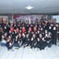 Foto: Peserta Konferensi Daerah (Konferda) dan Konferensi Cabang (Konfercab) I Gerakan Pemuda Marhaenis (GPM) Provinsi DKI Jakarta berfoto bersama usai penutupan kegiatan di Gedung Joeang 45, Menteng, Jakarta Pusat