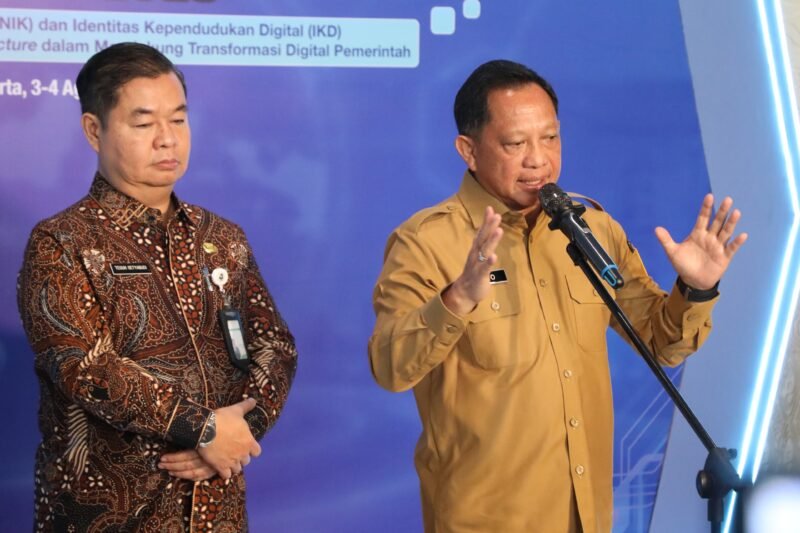 Menteri Dalam Negeri (Mendagri) Muhammad Tito Karnavian mengapresiasi keberhasilan pilot project program perlindungan sosial (Perlinsos) di Kabupaten Banyuwangi, Jawa Timur.