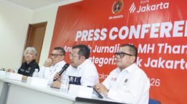 Foto: Tim juri MHT ke-52 PWI Jaya 2026 saat mengikuti proses penjurian dua kategori khusus, “Menyongsong 5 Abad Jakarta” dan “Literasi Bank Jakarta”, di Jakarta. Hasil penjurian akan diumumkan dalam Malam Anugerah MHT ke-52 pada 27 Agustus 2026.