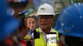 Foto: Menteri Lingkungan Hidup (LH) Jumhur Hidayat meninjau fasilitas pengelolaan limbah PT Prasadha Pamunah Limbah Industri (PPLI) di Kabupaten Bogor, Jawa Barat, Kamis (13/8/2026).