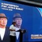 Oland PH Sibarani ketika menyampaikan visi / missinya dalam Konferprov PWI Jabar di Bandung, Rabu (12/8/2026) - Foto: ist.