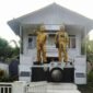 Foto: Tugu Pers Mendur di Talikuran, Kecamatan Kawangkoan Utara, Kabupaten Minahasa, Sulawesi Utara, menjadi salah satu penanda sejarah perjuangan pers dalam mengabadikan perjalanan kemerdekaan Indonesia.