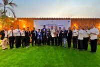 Foto: Pimpinan dan jajaran Dewan Pergerakan Advokat Republik Indonesia (DePA-RI) bersama para advokat baru berfoto bersama usai pelaksanaan sidang terbuka Dewan Pimpinan Pusat DePA-RI di Banjarbaru, Kalimantan Selatan.