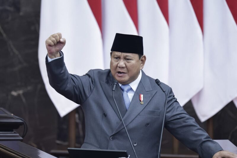Presiden RI Prabowo Subianto menyoroti sejumlah kebijakan pemerintah di bidang ketenagakerjaan dalam Pidato Kenegaraan pada Sidang Tahunan MPR RI serta Sidang Bersama DPD RI dan DPR RI 2026 di Gedung Nusantara, Kompleks Parlemen, Senayan, Jakarta, Minggu (16/8).