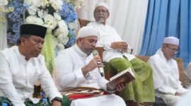 Foto: Wali Kota Administrasi Jakarta Timur Munjirin menghadiri peringatan Maulid Nabi Muhammad SAW 1447 Hijriah di Musala Assaadah, Jalan SMA 14, RT 002/RW 04, Kelurahan Cililitan, Kecamatan Kramat Jati, Jakarta Timur