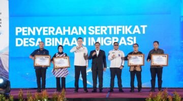 Menteri Imigrasi dan Pemasyarakatan (Imipas) Agus Andrianto meresmikan tiga Immigration Lounge di Sumatera Utara sekaligus mengukuhkan 53 Petugas Imigrasi Pembina Desa (PIMPASA), Jumat (21/8).