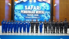 Foto: Jajaran Komando Daerah Angkatan Laut (Kodaeral) IV bersama Jalasenastri mengikuti Safari Pembinaan Mental Tahun Anggaran 2026 di Mako Kodaeral IV, Batam, Rabu (19/8/2026).