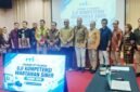 Foto: Sejumlah pimpinan dan pegiat media berfoto bersama dalam kegiatan Training of Trainers Uji Kompetensi Wartawan Siber Lembaga Penyiaran Publik (LPP) RRI Tahun 2026,