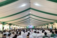 Laporan Pertanggungjawaban (LPJ) Pengurus Besar Nahdlatul Ulama (PBNU) masa khidmah 2021-2026 yang disampaikan Ketua Umum PBNU KH Yahya Cholil Staquf diterima secara aklamasi oleh peserta Muktamar Ke-35 NU.