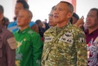Foto: Kasipers Korem 081/DSJ Letkol CKE Kasihono mengikuti rangkaian penetapan calon siswa Sekolah Rakyat Berintegrasi I di Kelurahan Nglames, Kecamatan Madiun, Kabupaten Madiun.