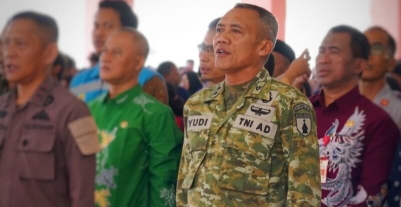 Foto: Kasipers Korem 081/DSJ Letkol CKE Kasihono mengikuti rangkaian penetapan calon siswa Sekolah Rakyat Berintegrasi I di Kelurahan Nglames, Kecamatan Madiun, Kabupaten Madiun.