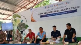 Foto: Pemerintah Kota Administrasi Jakarta Timur menggelar Media Gathering bersama insan pers di Taman Cempaka, Cilangkap, Cipayung, Selasa (4/8/2026).